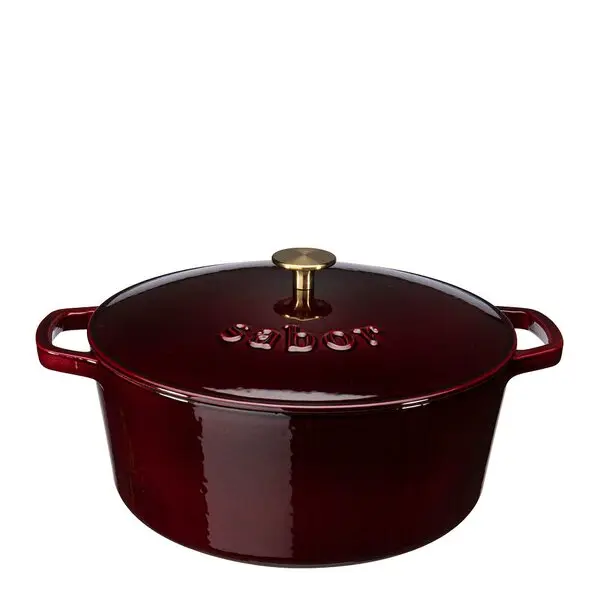 Støpejernsgryte 6,7 L zinfandel brass