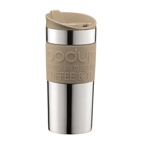 Travel press termokopp 35 cl sand