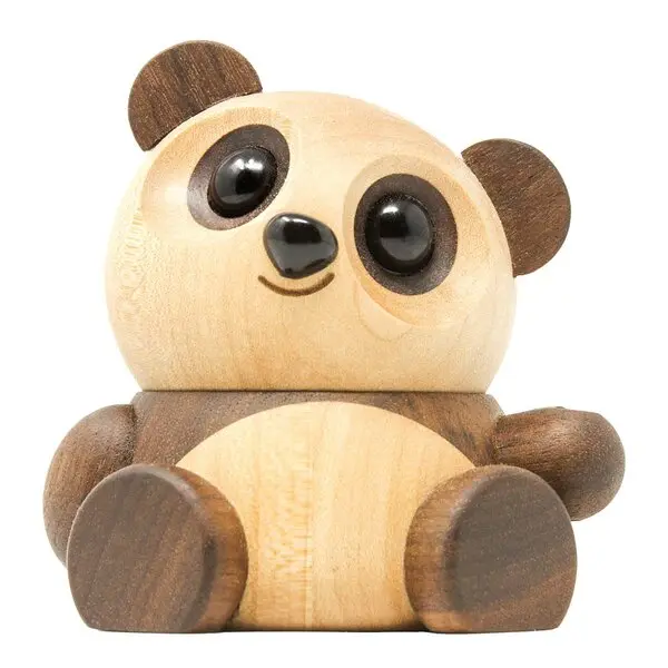 Chi Chi panda trefigur 8 cm valnøtt/lønn