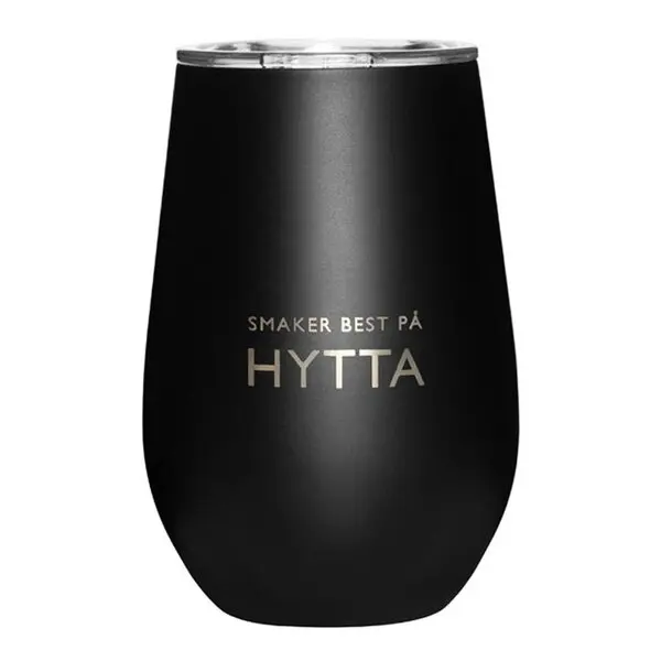 Termokopp hytta 33 cl svart