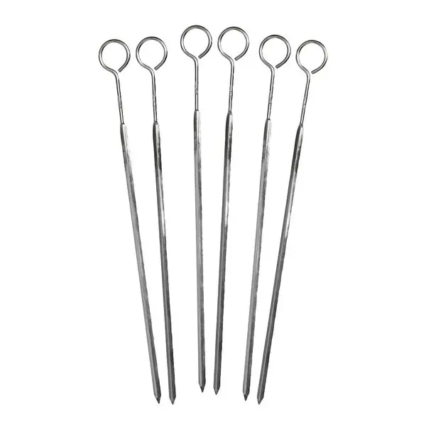 Grillspyd 23 cm 6 stk stål