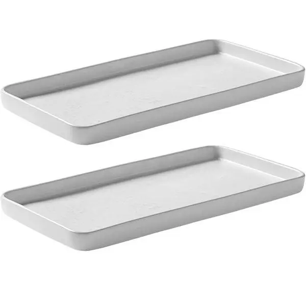 RAW Arctic White rektangulært fat 6x18,9x35,2 cm 2 stk