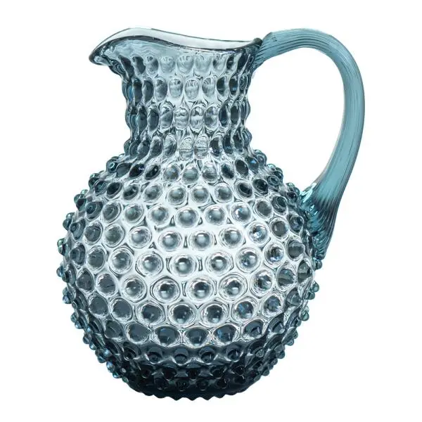 Hobnail karaffel 2L misty blue