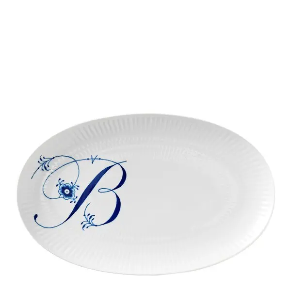 Alfabet oval tallerken B 23 cm