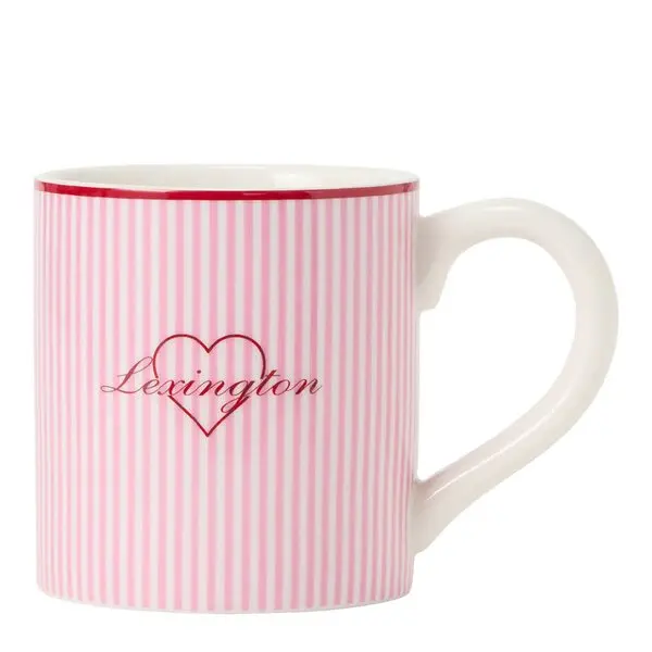 Valentine's krus 42 cl rosa/hvit/rød