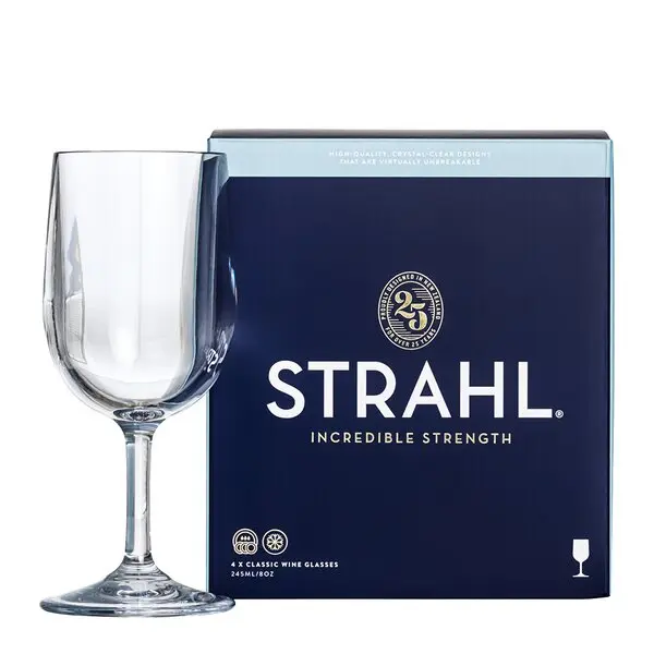 Vinglass 24,5 cl 4 stk polykarbonat