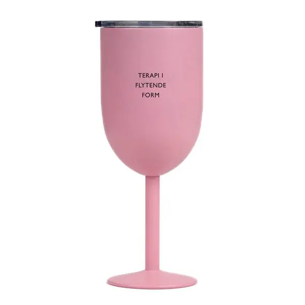 Termo vinglass TERAPI I FLYTENDE FORM 40 cl lys rosa