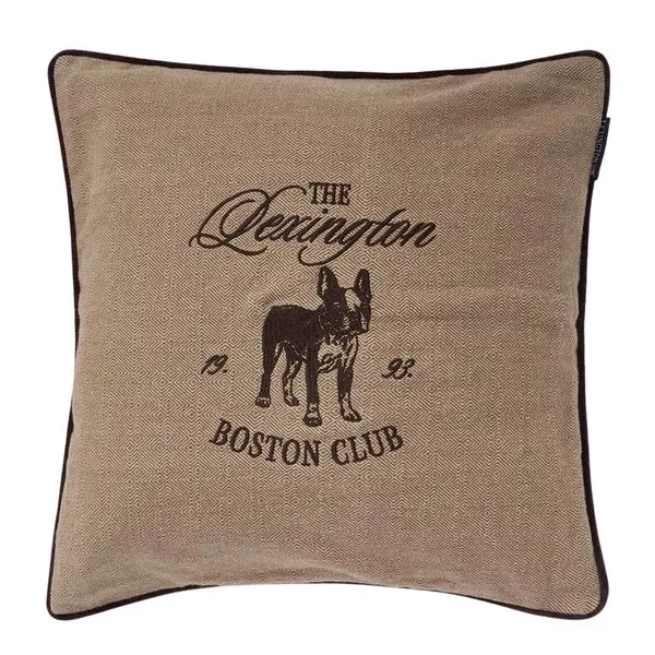 Boston Club putetrekk fløyel 50x50 cm beige/brown