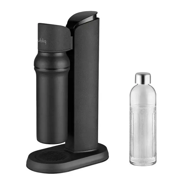 Bubliq glass carbonator - Matte black steel