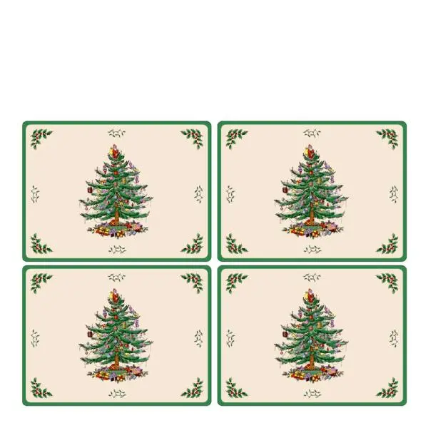 Christmas Tree bordbrikke 30x40 cm 4 stk