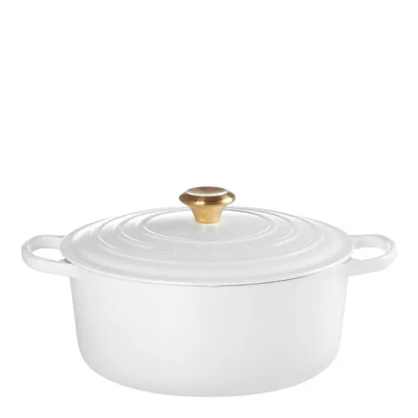 Signature støpejernsgryte rund 28 cm 6,7L white