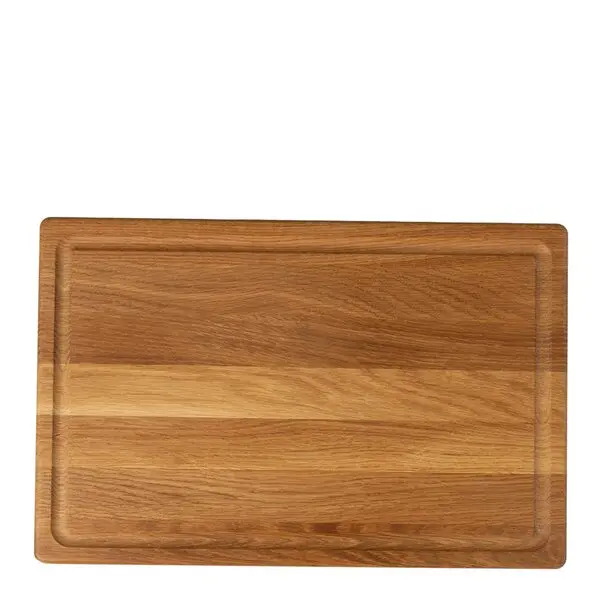 Signerat skjærefjøl i tre 45x29,5 cm eik