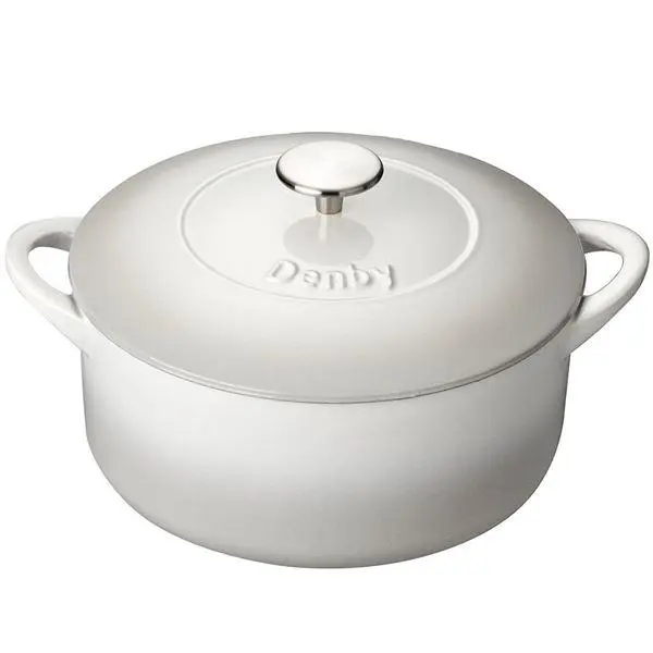 Naturlig Canvas støpejernsgryte 26 cm krem
