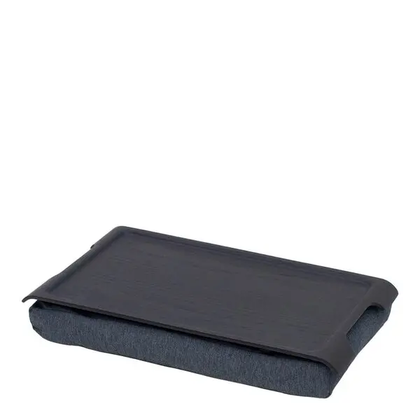 Laptray knebrett anti-slip 43x23 cm svart/grå