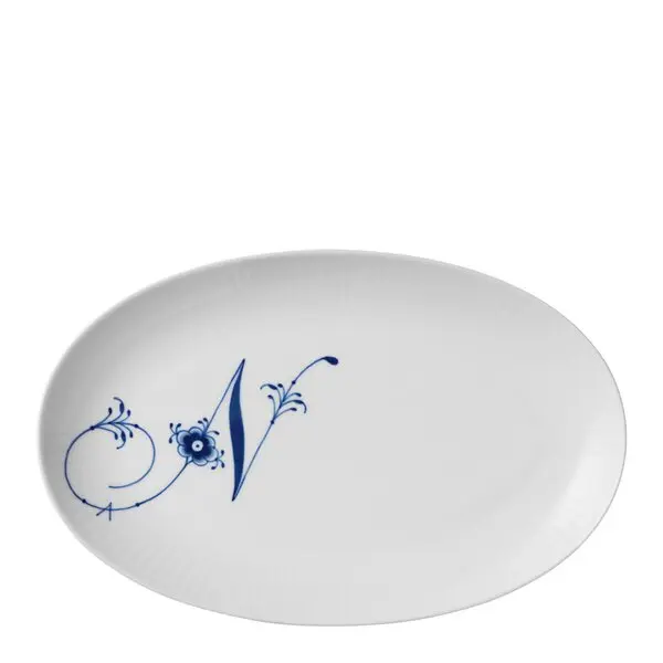 Alfabet tallerken oval N 23 cm