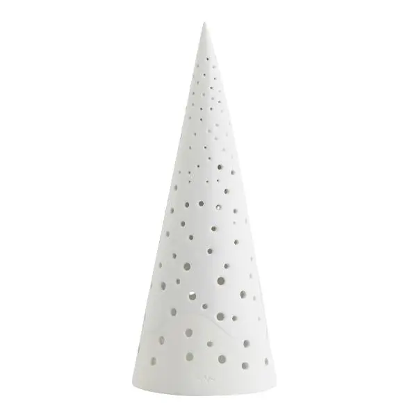 Nobili juletre 25,5 cm snehvit