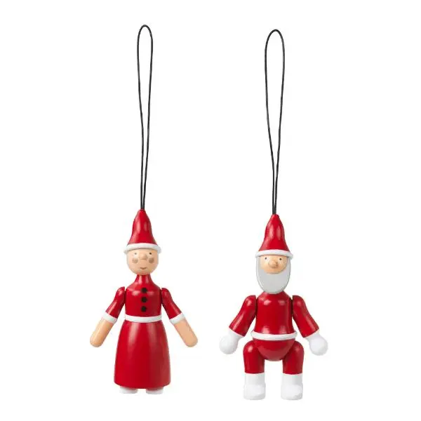 Julepar Julenisse og Nissemor 10 cm
