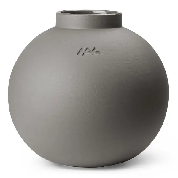 Globo vase 19,5 cm grå