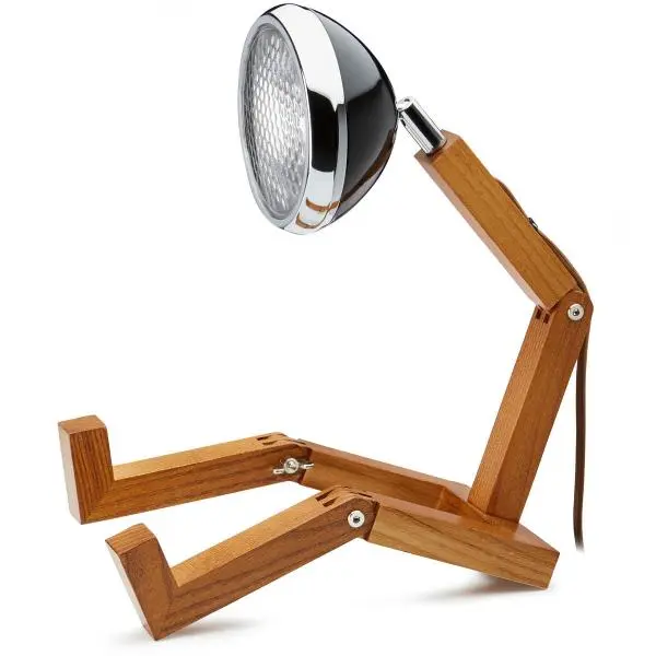 Parislampe blank svart