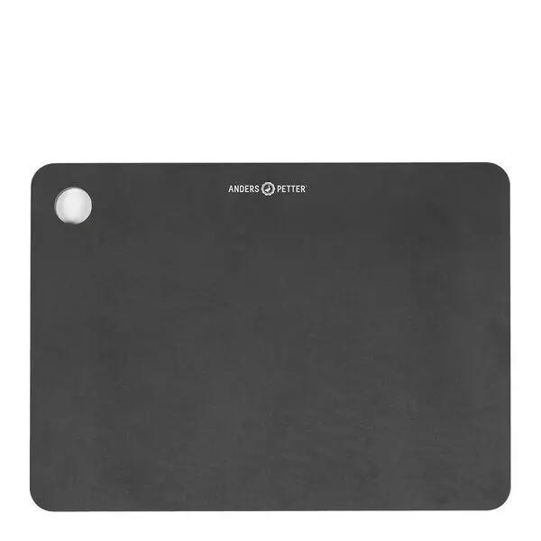 Signerat skjærebrett 30x21,5 cm svart trefiber