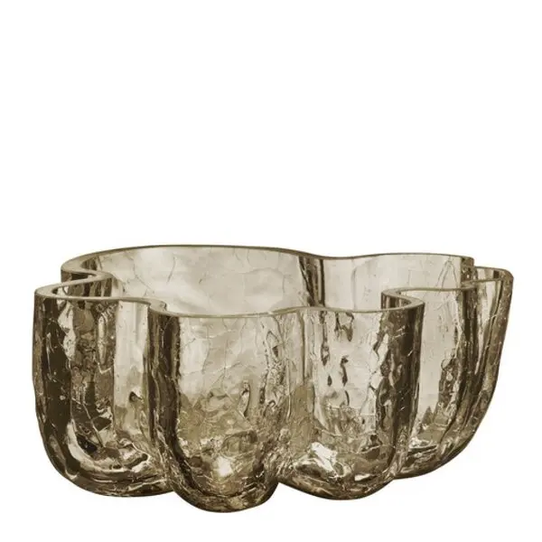 Crackle bolle 25 cm taupe