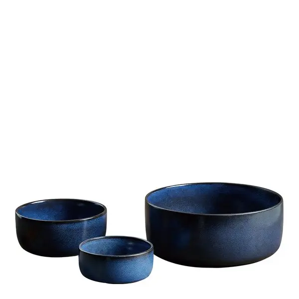RAW Midnight Blue skålsett 3 deler