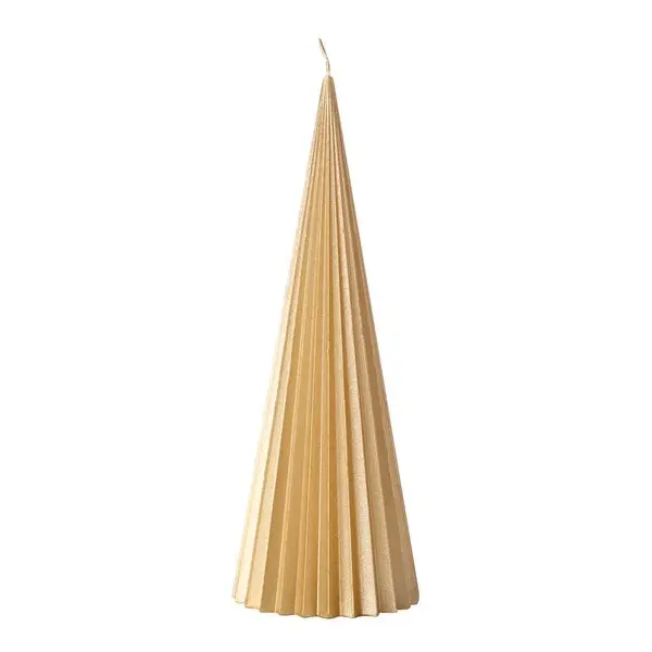 Christmas Chic Tre stearinlys 24 cm 3 stk hvit/gull