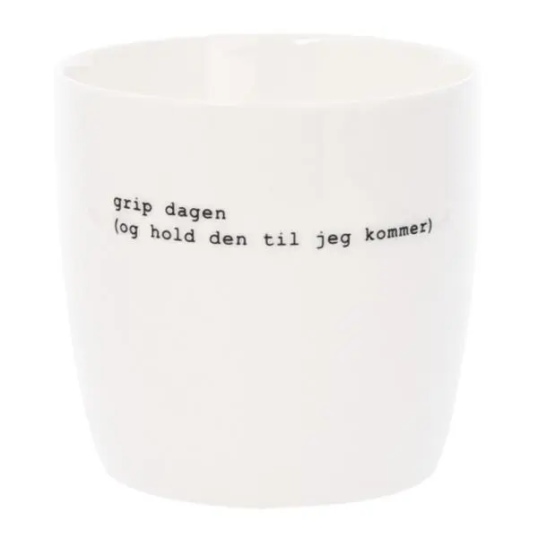 Trygve Skaug krus grip dagen 30 cl hvit
