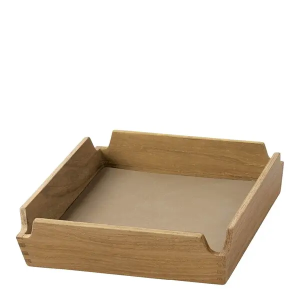 Airy teak brett 18x18 cm Nougat