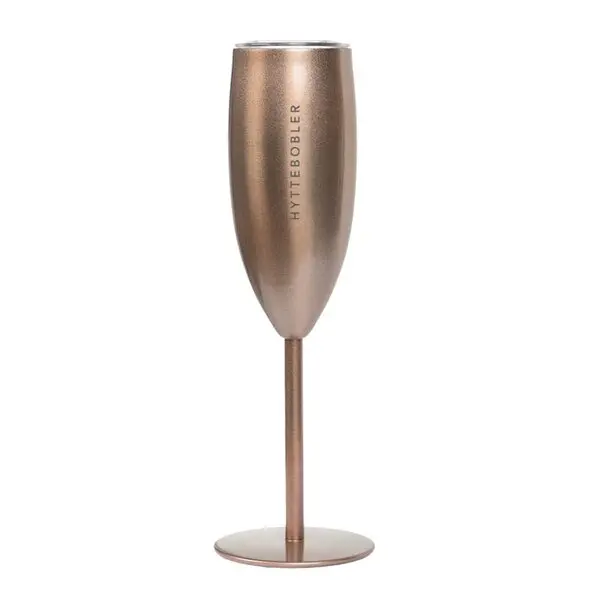 Termo champagneglass LYKKEBOBLER 12 cl roségull