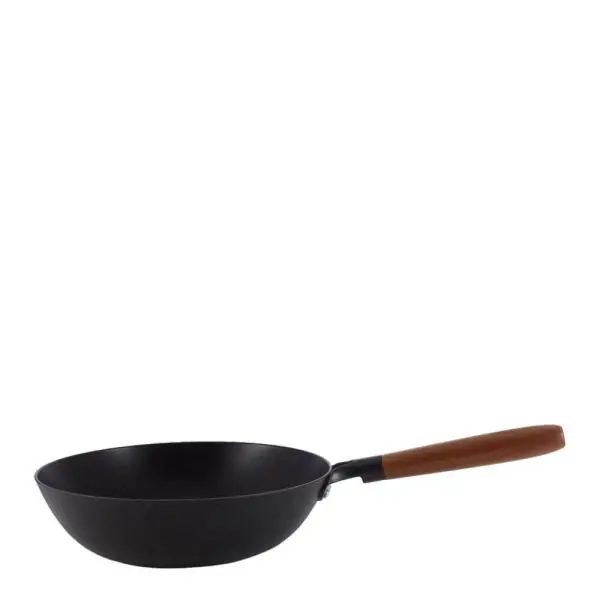 Mandala wok 24 cm svart