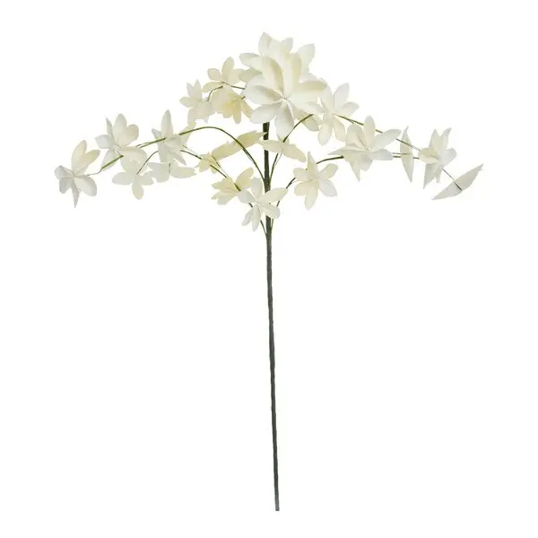 Happia blomsterdekorasjon 7 cm gul