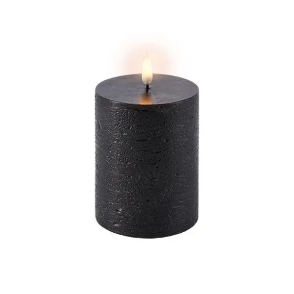 LED kubbelys 10x8 cm svart