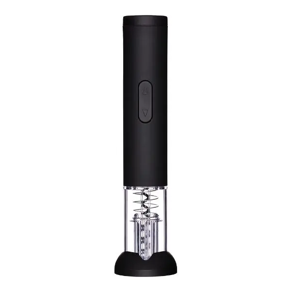 Elektrisk korketrekker 23,5 cm med foliekutter svart