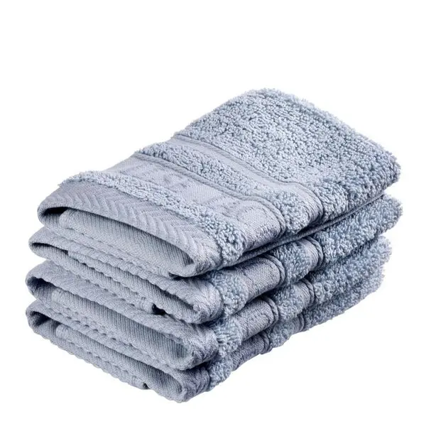 Bath Collection vaskeklut 30x30 cm 4 stk powder blue