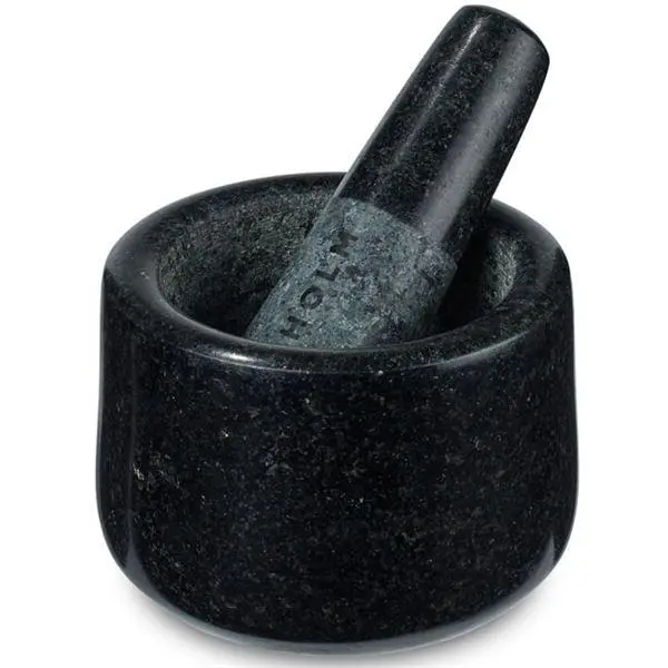 Morter Ø12 cm granitt
