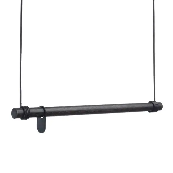 Swing M garderobestang 80 cm svart eik/svart