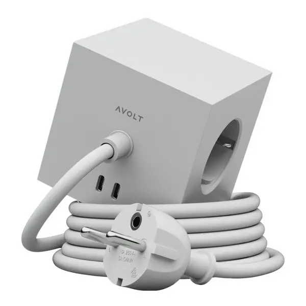 Square 1 USB-C kabel 3 m Gotland Grey