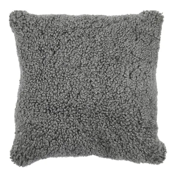 Pute new zealand saueskinn kort ull 40x40 cm Grey