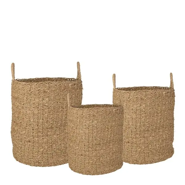 Pottekurv sjøgress 3 stk 37+32+28 cm