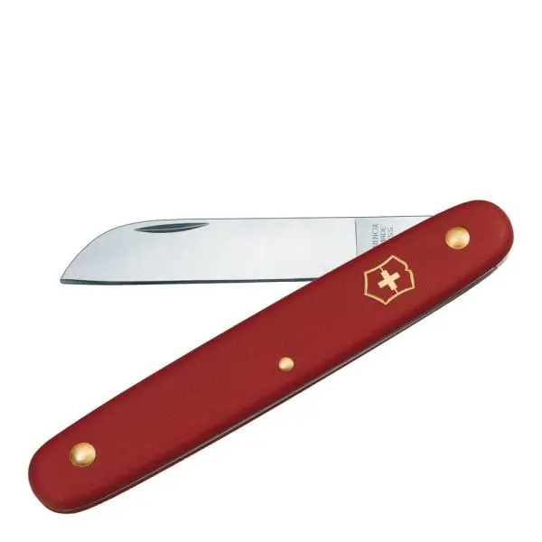 Blomstekniv/bøtekniv 10 cm rød