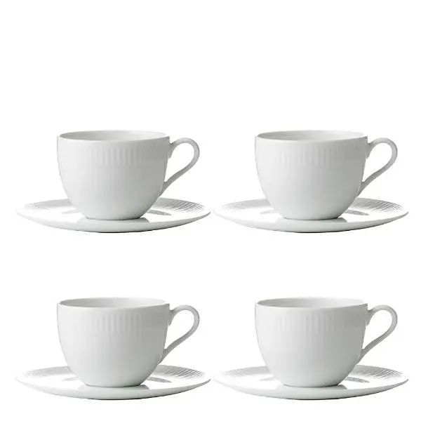 Relief kaffekopp m/underkopp 20 cl 4 stk