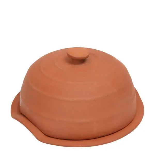 Terracotta ildfast form for ost med lokk 17,5 cm