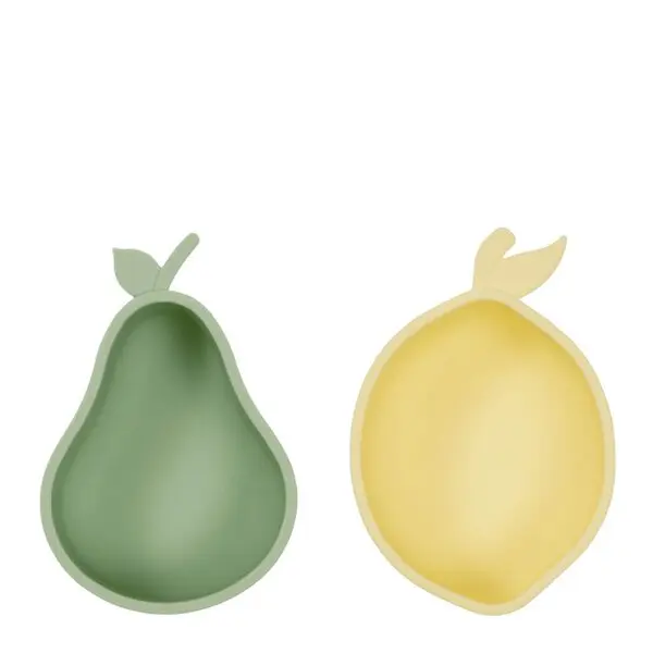 Lemon & Pære snackbolle 19x13 cm Yellow Green