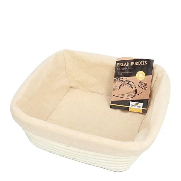 Bread Buddies hevekurv firkantet med bomullsklut 25 cm