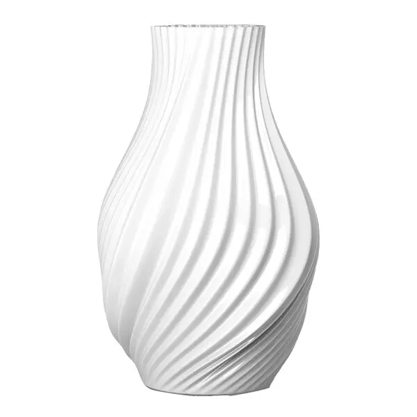Twist vase 18 cm hvit