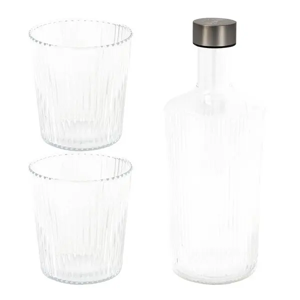 Ribbed Elegance gaveeske White Haven 3 deler