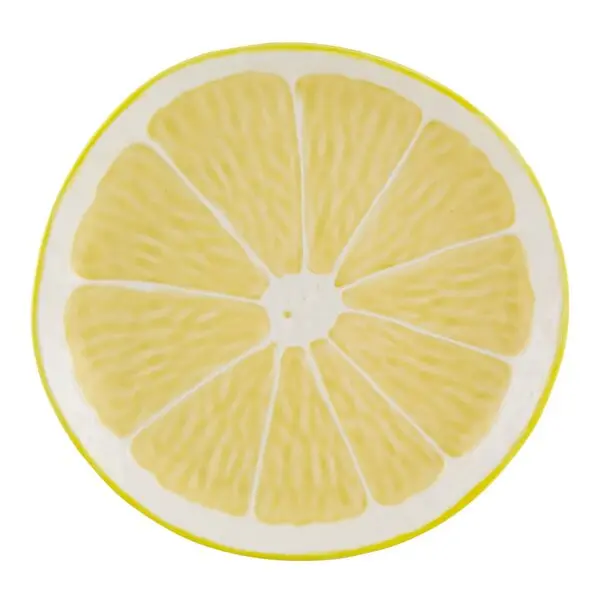 Citron asjett 22 cm sitron gul