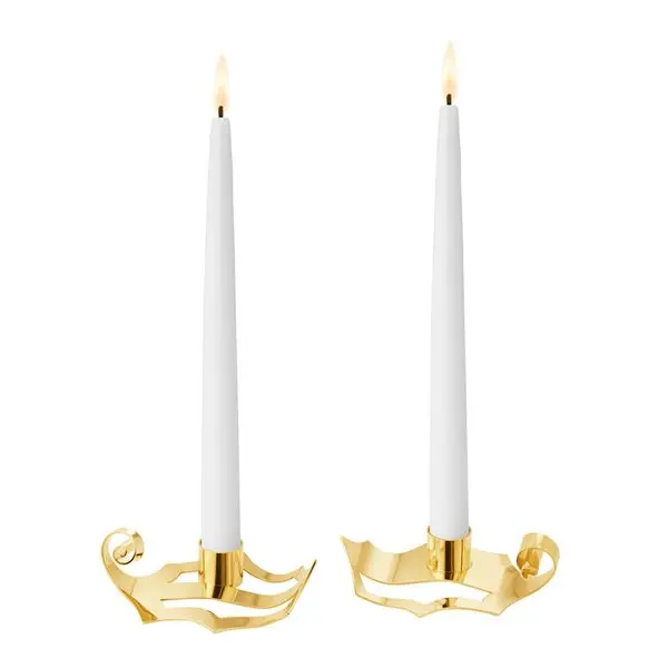 2026 kronelysestaker 1,8 cm 2 stk gull