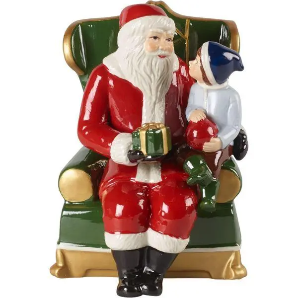 Christmas Toy's julenisse i lenestol 15 cm